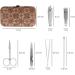 Cork Manicure Pedicure Kit 6 Pieces Stainless Steel Nail Scissors and Cuticle Tools Set with Eco-Friendly Cork Box - Buy Online on SooperMarket.com