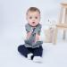 Famuka Baby Boy Gentleman Tuxedo Suit 3 Piece Set - 24 Months Grey | Formal Wedding Outfit - Buy Online on SooperMarket.com
