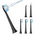 Toothbrush Replacement Heads & Water Floss Replacement Heads Suitable for Water Dental Flosser with Electric Toothbrush  4 Brush Heads