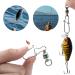 CRLLDPM 75-Piece Rolling Fishing Vertebrae Set | Stainless Steel Fishing Connectors & Carabiners for Trout | Premium Fishing Gear Accessories (6# 7# 8# 12#) - Buy Online on SooperMarket.com