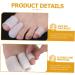 Bunion Toe Gel Protector Sleeves - 10pcs Silicone Rubber Bands for Men and Women - Hammer Toe Spacers - Toe Nail Patch - White Gel Splints - Buy Online on SooperMarket.com