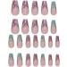 Lesunbak Press on False Nails Colorful Irregular False Nails Portable Women Press on Nails User Friendly Fake Nails for Dates Birthday Parties - Buy Online on SooperMarket.com