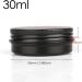 Buy Basic Packing: 24pcs 30ml Matt Black Aluminum Jars with Screw Caps - Perfect for Creams & Candles | International Shipping Available - Buy Online on SooperMarket.com