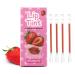 Lip Tint Cotton Swab 20 Pcs Waterproof Non-Stick Cotton Swab Lipstick Long Lasting Q Tip Lip Tint Stain Cute Lip Makeup Products(Strawberry)