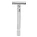Double Edge Reusable Security Razor - Manual Zinc Alloy for Wet Shaving | Barber Quality (Silver) - Buy Online on SooperMarket.com