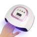 Felenny LED UV Nail Dryer Lamp 220W Fast Gel Polish Nail Dryer Professional Nail Gel Polish Dryer Curing Lamp with 4 Timer Setting Auto Sensor 42 Beads for Nail Art Design