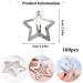 100pc Metal Star Snap Hair Clips - Y2K Silver Barrettes for Women and Girls - Buy Online on SooperMarket.com