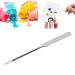 Liquid Spatula for Makeup Artists | Stainless Steel Mixing Tray & Ergonomic Stirring Rod - Perfect for Nail Art - Buy Online on SooperMarket.com