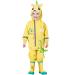 Fewlby Kids Puddle Suit Rain Suit Boys Girls All in One Waterproof Overalls Toddler Muddy Suit Hooded Raincoat Rainwear Cartoon Romper L Size 4-5 Years L/4-5 Years Light Yellow