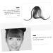 Didiseaon Piece Hair Clips for Women Hat Wigs for Women Braided Hair Clips Dark Brown Hair Extensions Hair Extensions Real Human Hair Clip on Fringe Hair Toppers for Women Xuchang Miss Bangs medium Black - Buy Online on SooperMarket.com