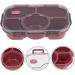 Alipis Box Portable Food Accessory Multi-Function Case Supply Lunch Convenient Bento Household Red 28.5X19X6.5CM - Buy Online on SooperMarket.com