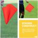 3pcs Stainless Steel Referee Flags Set for Soccer, Volleyball, Football - Red, Green, Yellow | Sports Training & Safety Commander Hand Flags - Buy Online on SooperMarket.com