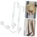 CIYODO 2pcs Double Hook Towel Rack Coat Hangers Metal Coat Hanger Hooks Hanging Hook Wall Mount Nail 14x9cm White - Buy Online on SooperMarket.com