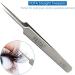Feita Precision Eyelash Tweezers Set - Professional Straight & Curved Tweezers for Eyelash Extensions - Fine Tip - Silver - 2 Pack - Buy Online on SooperMarket.com