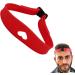 Adjustable Neck Hair Guide Hair Trimming Guide Tool for Cutting | Curved Silicone Hair Styling Tools Haircut Bands for Home Haircuts Red - Buy Online on SooperMarket.com