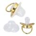 Stylish Toddler Pacifier - Portable Silicone with Golden 'J' Letter & Rhinestones - Safe & Exquisite - Buy Online on SooperMarket.com