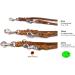 Adjustable Dog Liner for Small & Large Dogs - 3.50m x 12mm Cognac - Durable Double Linen - Buy Online on SooperMarket.com