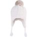 LANGZHEN Toddler Winter Hat Earflap Knit Cap Fleece Lined Beanie - White (6-12 Months) - Buy Online on SooperMarket.com