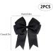 2 Pack 6 inch Bow Hair Clips Large Hair Bow Hair Barrette Clips for Women Girls Black Hair Bows - Buy Online on SooperMarket.com