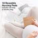 Buy KeaBabies Comfy Nursing Pads - Soft White, 14 Pack for Ultimate Comfort - Buy Online on SooperMarket.com