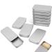 Agate 10 pieces of empty can containers portable mini storage box with sliding cover small cans with lid storage can for lip balm solid perfume