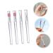 4pcs Silicone Lip Brush Set - Portable Lip Mask & Eyeshadow Makeup Tools for Effortless Lipstick & Lip Gloss Application - Buy Online on SooperMarket.com