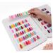 minkissy 1pc Nail Color Book Nail Color Chart Display Nail Color Display Board Salon Nail Color Plate Nail Polish Color Chart Nail Color Display Plate Accessories Manicure Abs White - Buy Online on SooperMarket.com