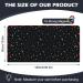 ZATOOTO Car Side Window Sun Shade Magnetic Blackout 2PCS 100*50cm Black Star | UV Protection and Privacy Car Curtains for Baby - Buy Online on SooperMarket.com