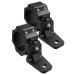 UTV Whip Mount, 2pcs Zidiyoruo Antenna Mounts, Off-Road Flag Pole Bracket for Mounting Flag and Whip Light, Aluminium Alloy, 360 Rotating Flag Hole Adjustable to All SXS 1.75" to 2" Roll Cage Black