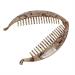 Ancllo Large Banana Hair Clips - Fish Shape Hair Accessories for Women & Girls - 2 Coffee Brown Clips with Rounded Edges - Buy Online on SooperMarket.com
