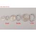 CrocSee 1 inch Metal D Ring Pack of 100 - Non Welded Nickel Plated - Large Size - Buy Online on SooperMarket.com