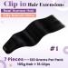 Laavoo 50cm Clip-In Hair Extensions - 105g Real Remy Human Hair #1 Black 7 Pcs for Full Volume - Buy Online on SooperMarket.com