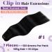 Buy Laavoo Real Hair Clip-In Extensions - 120g Remy Human Hair Black 7pcs 40cm - Perfect for Volume & Length - Buy Online on SooperMarket.com
