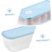 RORPOIR 1pc Box Egg Storage Box Storage Bins Refrigerator Eggs Storage Trays Egg Tray Blush Grid re-usable Blue 24x11.5cm - Buy Online on SooperMarket.com