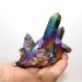 Beautiful Crystal Natural Quartz Amethyst Cluster Crystal StoneElectroplated Colorful Crysral Cluster Specimen Home Gifts 1pcs HOMEZHOU (Color : Colorful Cluster Size : 40 50g) 40 50g Colorful Cluster