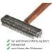 Amesbichler Horse Barn Cleaning Combat - Anti-Tangle Rake & Scratch Remover for Icelandic Horse Care | Durable Metal & String Striegel - Buy Online on SooperMarket.com