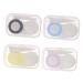 Gatuida 4 pieces of contact lens container tweezers made of plastic storage container lentil holder eye holder keeper container clear container case simply travel storage box plastic