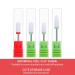 MelodySusie 4-Pack Ceramic Nail Drill Bits Set - 332 Professional Acrylic File for Manicure & Pedicure - Buy Online on SooperMarket.com