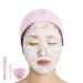 Sonku Face Mask Mixing Bowl Set - DIY Facial Mask Tool Kit with Brush, Spatula, Measuring Spoons, Cup, Sponge, Makeup Headband - Pink - Buy Online on SooperMarket.com