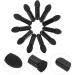 WOONEKY 100pcs Mini Eyeshadow Swab Mascara Wand Foam Eyeshadow Lip Scrub Brush Black Plastic - Buy Online on SooperMarket.com