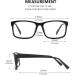 GQUEEN Large Frame Horn Glasses for Men & Women | UV400 Non-Prescription Nerd Glasses in Matt Black - Buy Online on SooperMarket.com