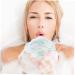 3pcs Bath Ball Shower Poufs - Mesh Bubble Maker Scrubber | International Shipping - Buy Online on SooperMarket.com