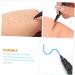 NOLITOY Portable Eyebrow Liner 40 pcs Brow Fine Marking Oil Eyebrow Eye Markers Embroidered Tools Professional - Buy Online on SooperMarket.com