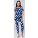 HAPPY MAMA Maternity Breastfeeding Lounge Set 1024p 10 Blue Jeans-White Stars - Buy Online on SooperMarket.com