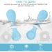 Vicloon Baby Fork and Spoon Set - 2 Pcs Infant Silicone Training Utensils for Baby Led Weaning - Self Feeding Learning Spoons - Blue - Buy Online on SooperMarket.com