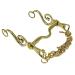 Kandare Spanish Baroque Portugi Show 12.5 14.5 15.5 16.5 gold or silver colors Tysons including chin chain (12.5 gold colors) 12.5 gold colors