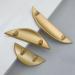 Cupboard Handles Copper Knobs Gold Half Moon Handles Pull Knobs Cupboard Door Handles Pulls Furniture Replace Handles with Screws Drawer Pulls Zinc Alloy Wardrobe Handles 4 Piece 85mm(3.34in) ((Colo 85mm(3.34in) Gold - Buy Online on SooperMarket.com