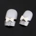 OrangeTag White Pearl Bow Tie 3D Nail Art Slices - Set of 10 DIY Decorations - Buy Online on SooperMarket.com