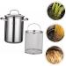 PRETYZOOM 1 Set Fry Pan Stock Pot with Strainer Basket Outdoor Chicken Fryer Fat Storage Can Mesh Steamer Basket Small Roasting Pan Deep Pan with Lid Stainless Steel Pot Soup Pot - Buy Online on SooperMarket.com