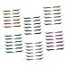 NOLITOY 12 Pcs Eyeliner Stickers Adhesive Eye Line Strip Reusable Double Eyelid Tapes Beauty Products Flash 1 count (Pack of 1) Assorted Colorx2pcs